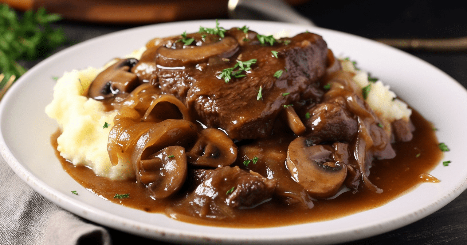 Rustic Braised Steak and Onions A Hearty and Flavorful Dish Culinary Nuggets