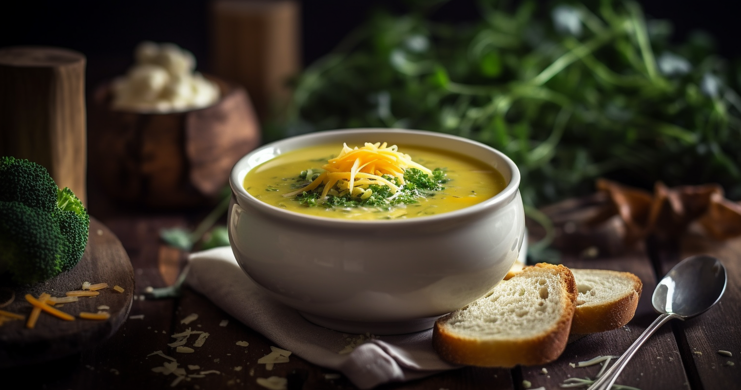 Creamy Cauliflower Broccoli and Cheddar Soup: A Comforting Twist on a Classic-image